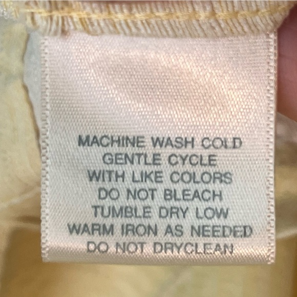 Island Shores 100% Washable Silk Pale Yellow Camp Shirt Sz L Beach Cruise Resort - Picture 11 of 16